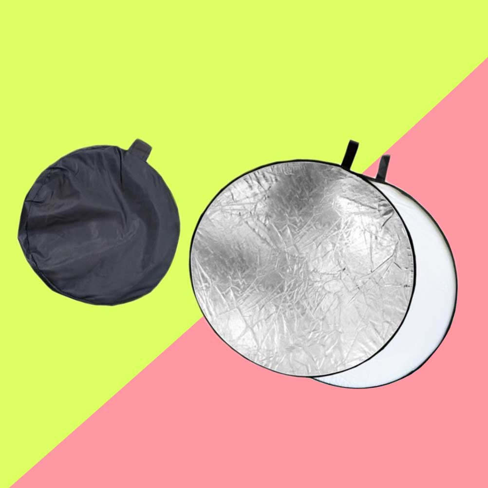 Outdoor Lighting For Photography - 2-in-1 fotoreflector met zachte diffuser, zilverwit,