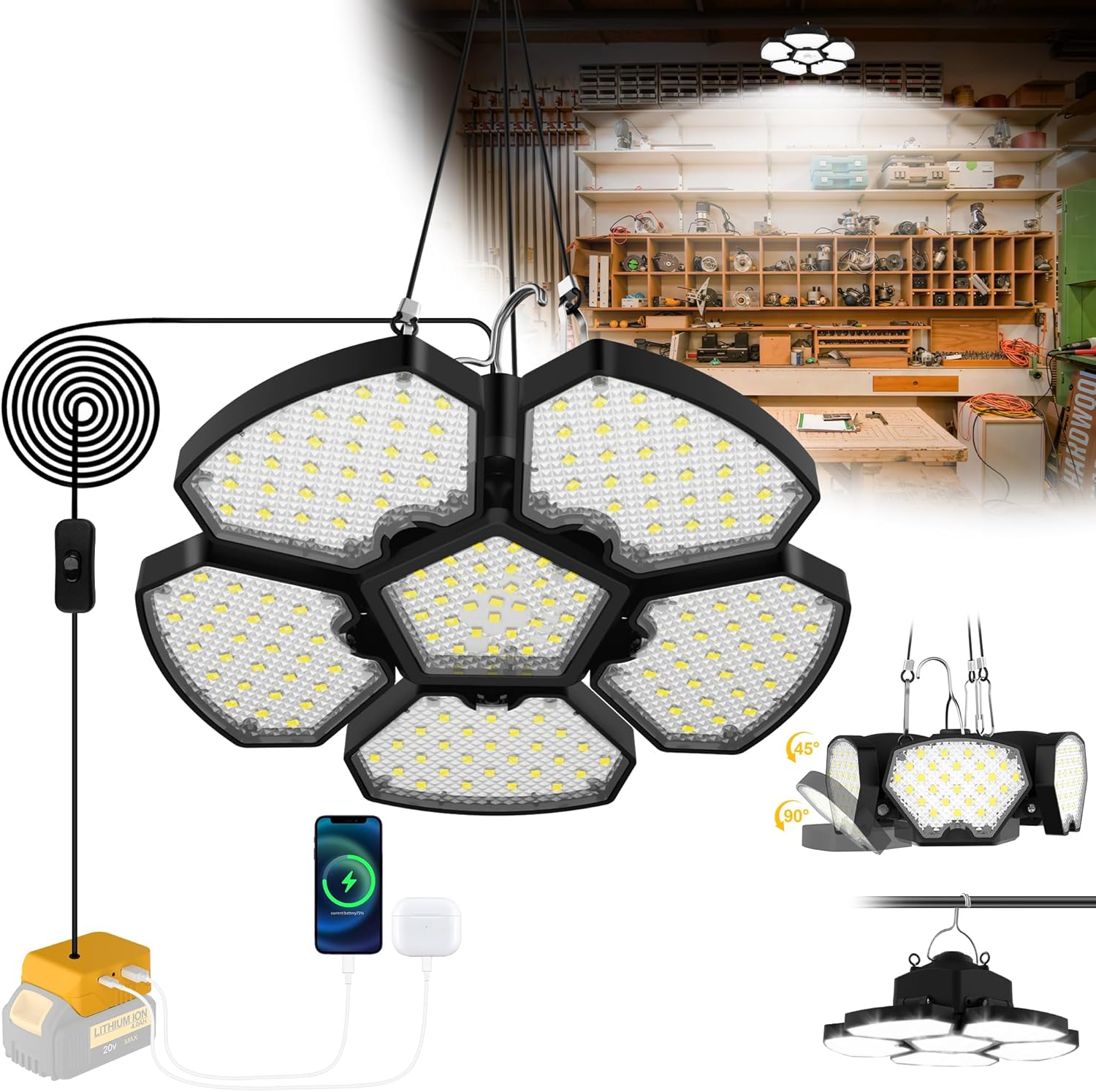 Outdoor Lighting Jobs - Op batterijen werkende schuurverlichting Outdoor Camping