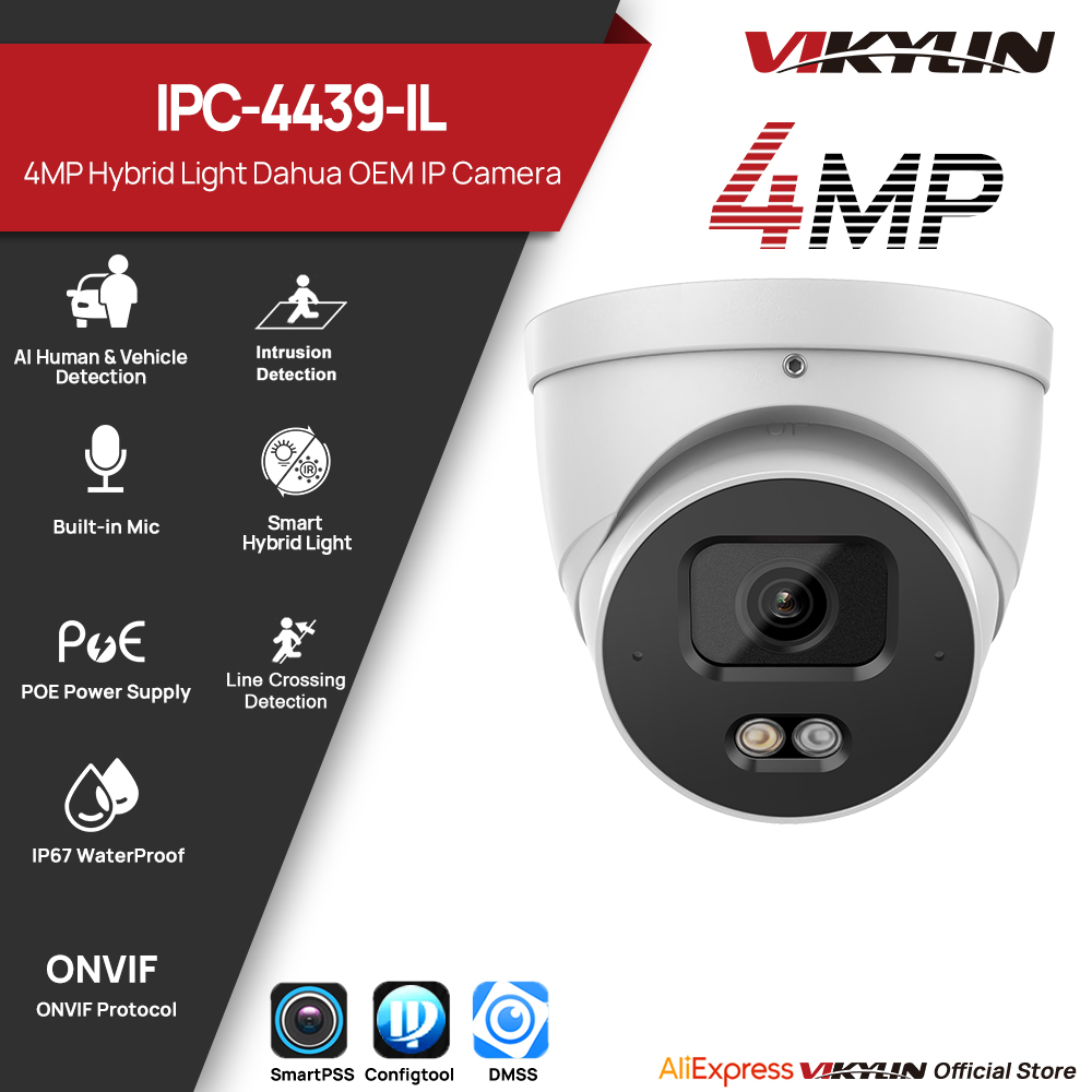 Outdoor Lighting No Electricity - VIKYLIN 4MP IP-beveiligingscamera Smart Dual Light