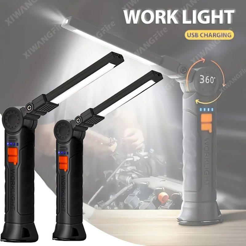 Outdoor Lighting Jobs - Oplaadbare LED-zaklamp Werklamp met magneet en