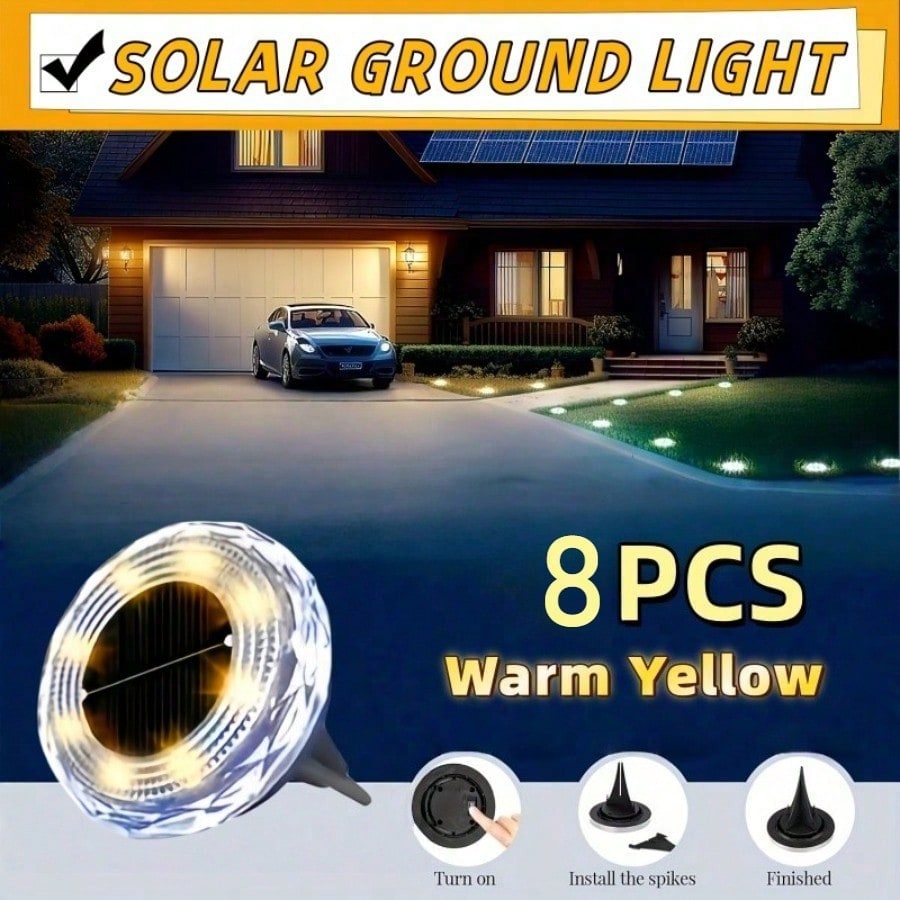 Outdoor Lighting On Trees - 8PC LED-grondlampen voor buiten, IP44, geschikt