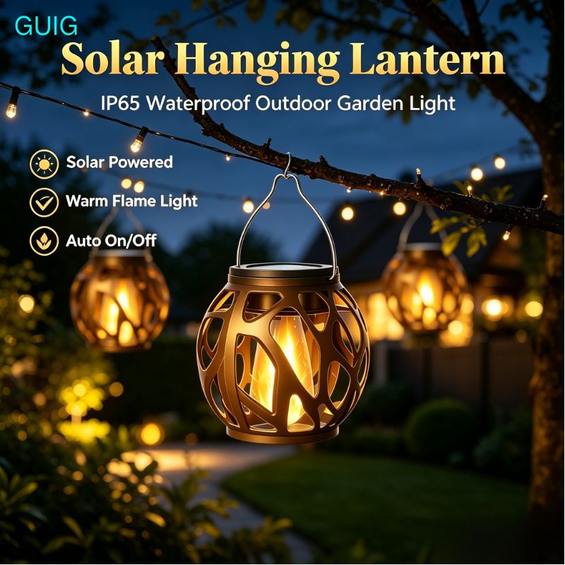Outdoor Lighting On Trees - 1/2/4 Pack Solar Hangende Vlamlantaarn IP65