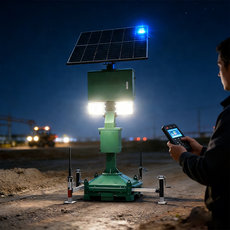 Outdoor Lighting Jobs - Noodverlichting Mobiele Lichtmast Nieuwe Aanwinst Zonne-aangedreven