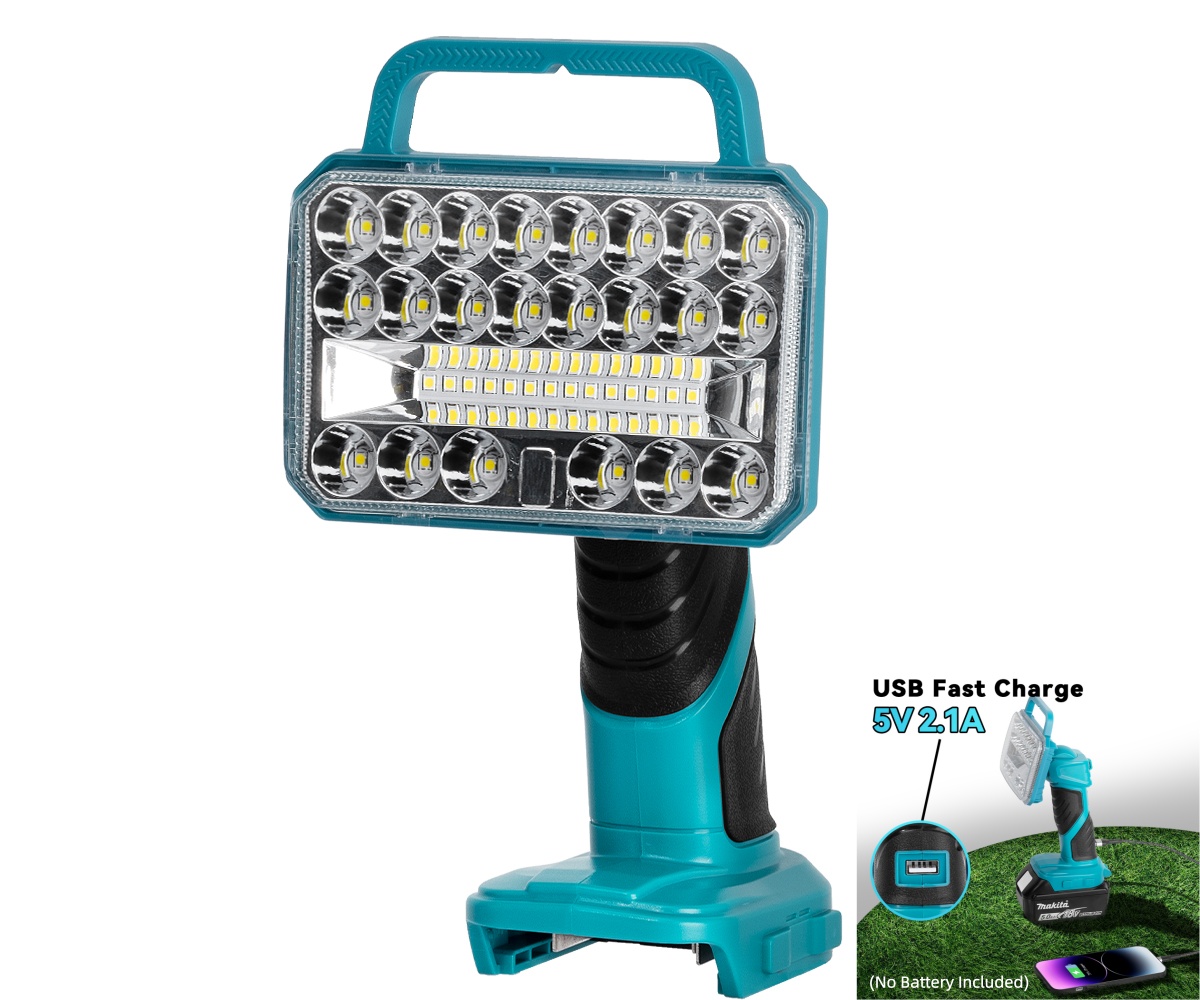 Outdoor Lighting Jobs - 18W 2000LM draadloze LED-zaklamp voor Makita