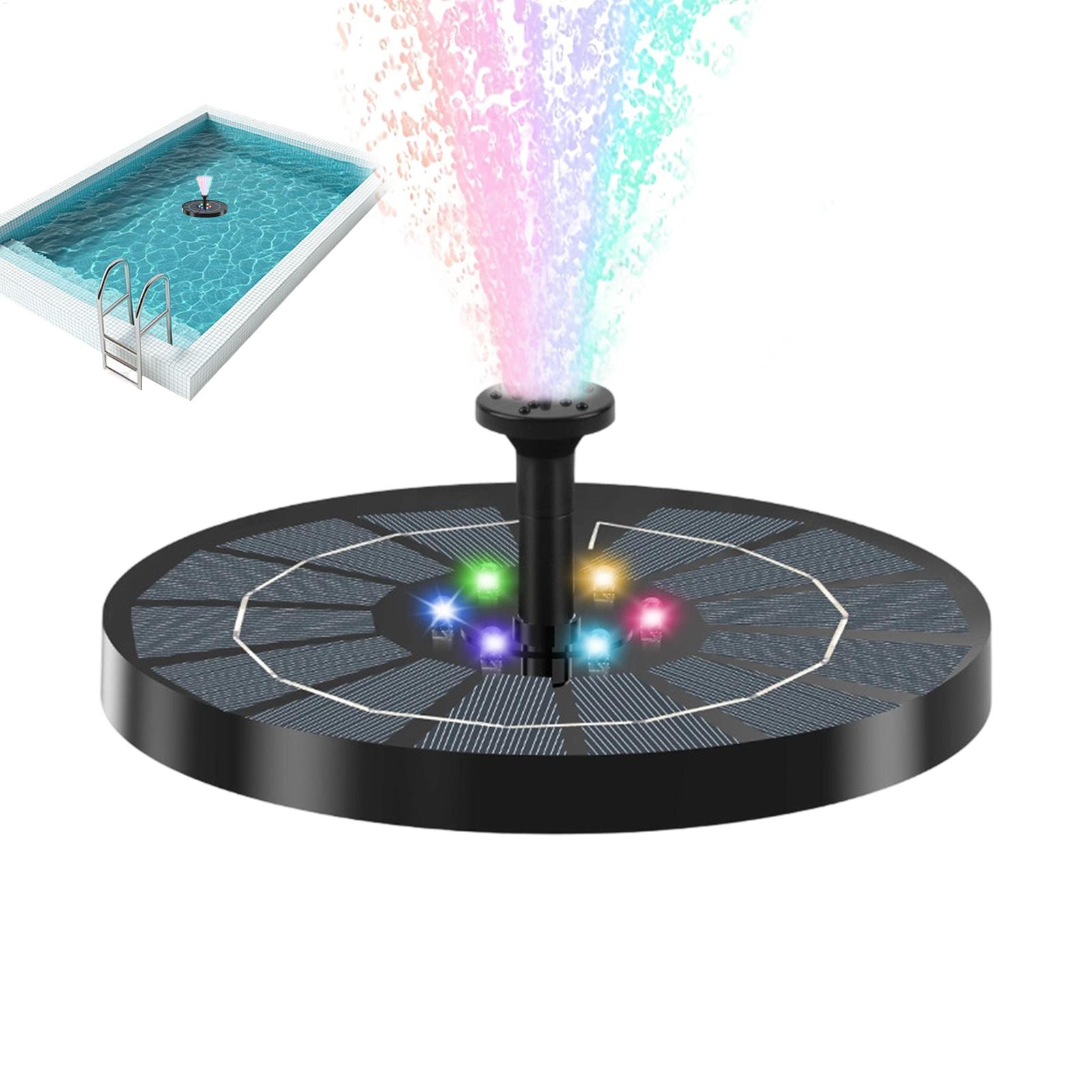 Outdoor Lighting Deck - Vogelbadfontein met verlichting, drijvende zonne-aangedreven waterpomp