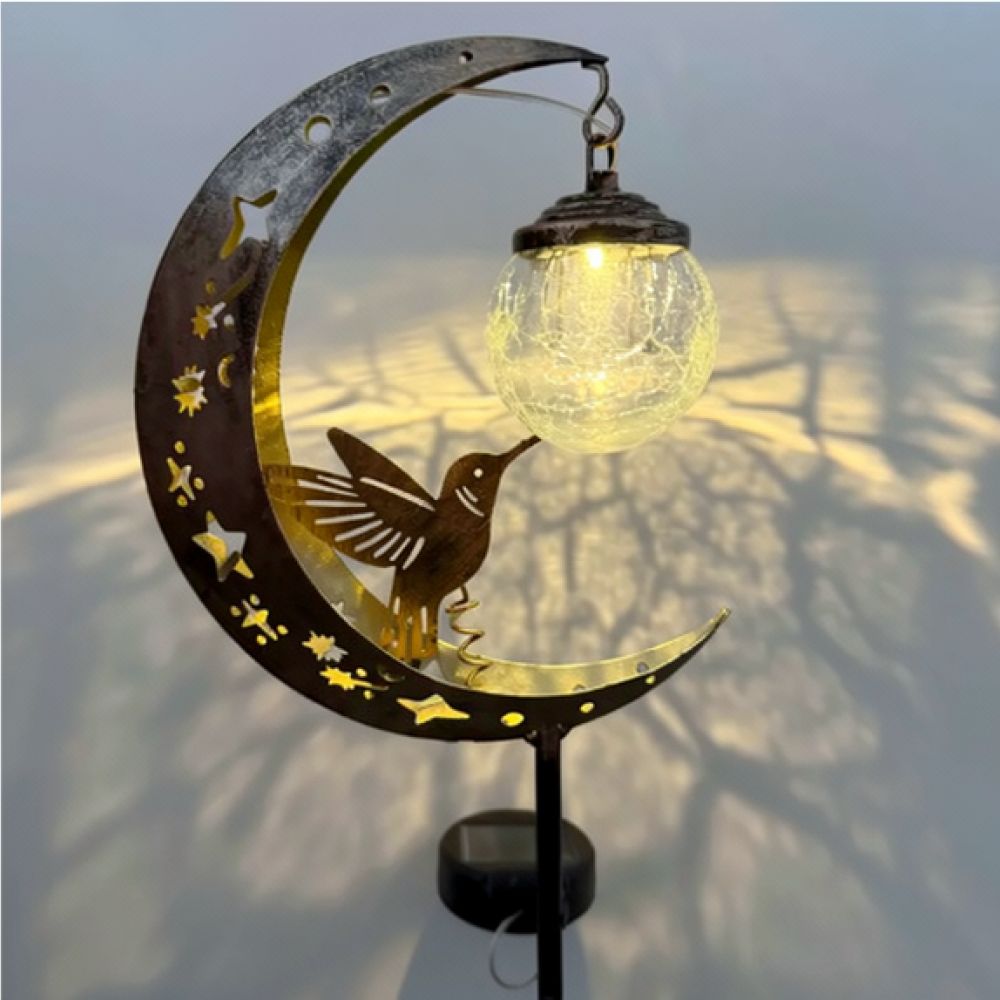 Outdoor Lighting Yard Ideas - Hummingbird Moon Solar Tuinpaalverlichting Buiten Waterdichte