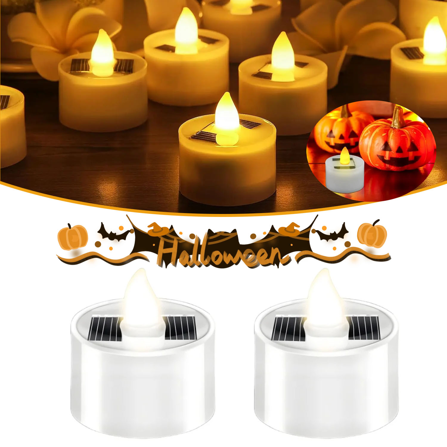 Outdoor Lighting For Gazebo - 1-10PCS Outdoor Solar Theelichtjes Realistische LED-kaarsen