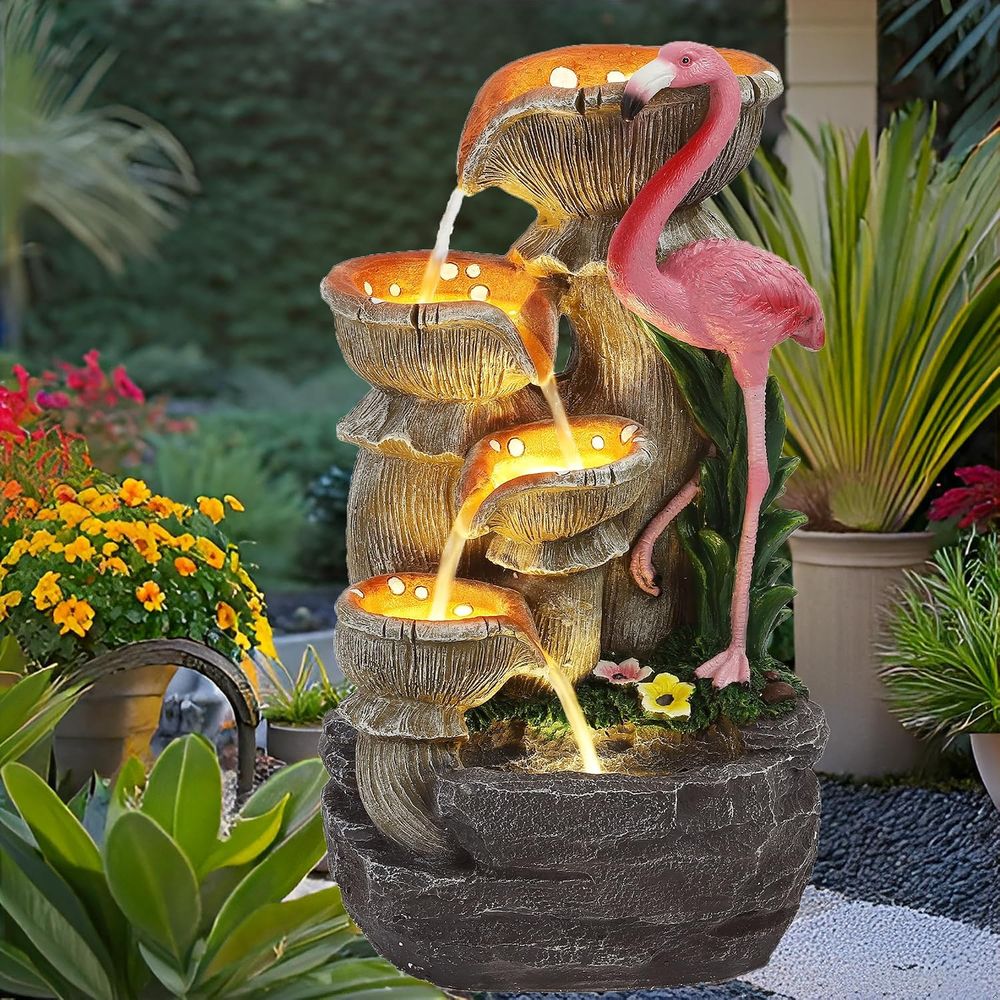 Outdoor Lighting Deck - 5-laags binnen- en buitenwaterpartij, decoratieve waterval