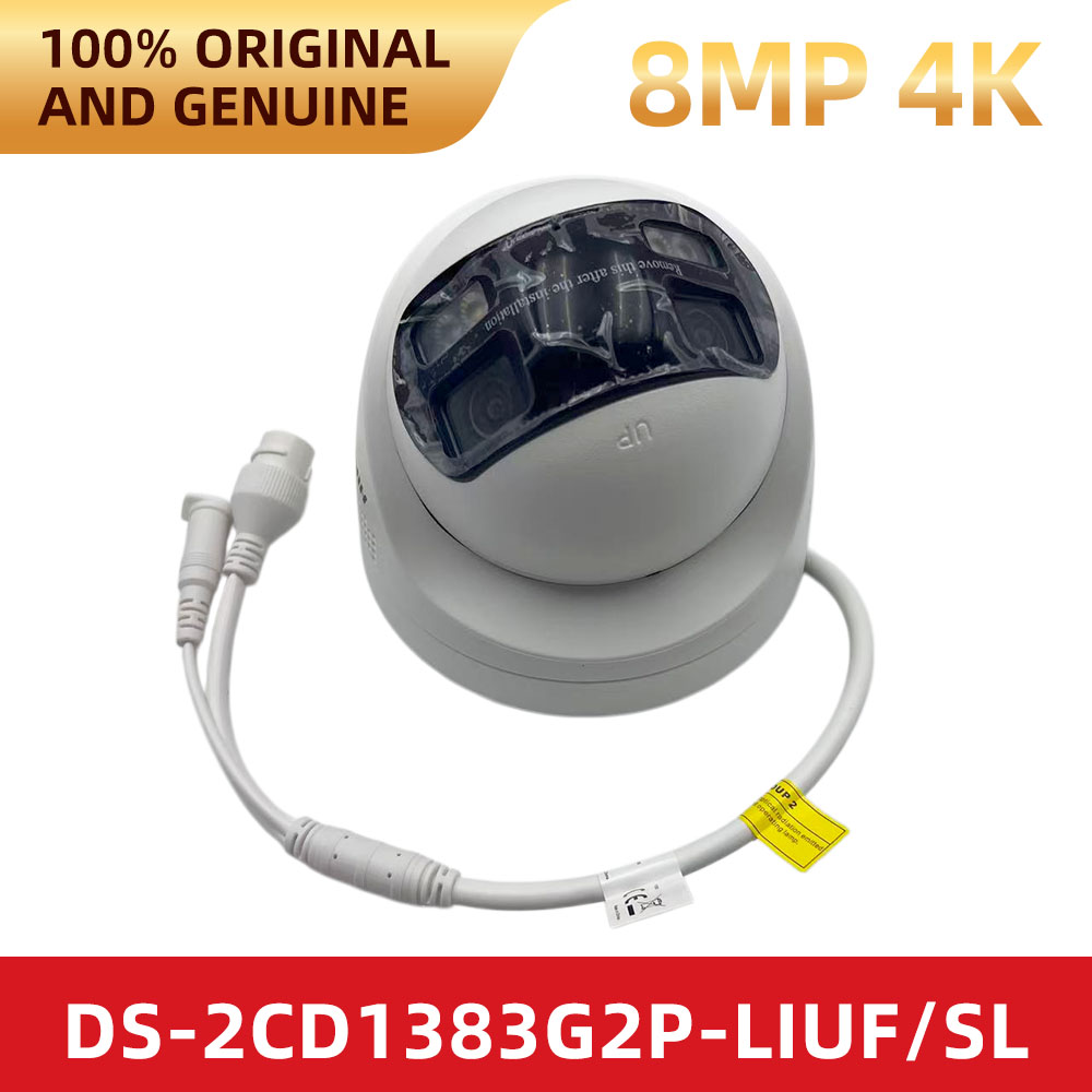 Outdoor Lighting No Electricity - Hikvision DS-2CD1383G2P-LIUF/SL 8MP 4K dubbele lens