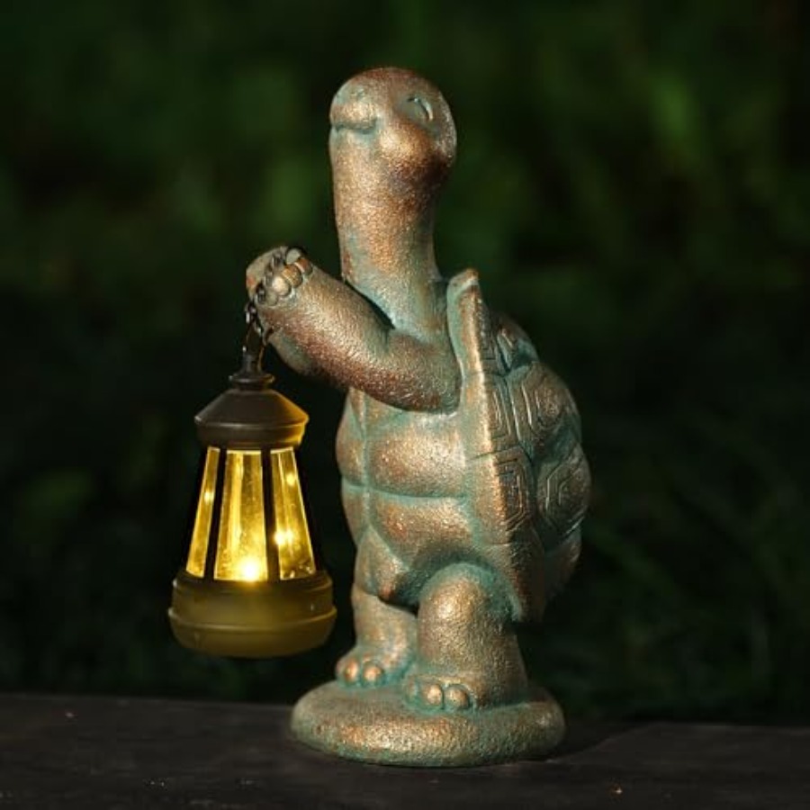 Outdoor Lighting Japan - Schildpad tuinbeeld op zonne-energie, harsbeeld met