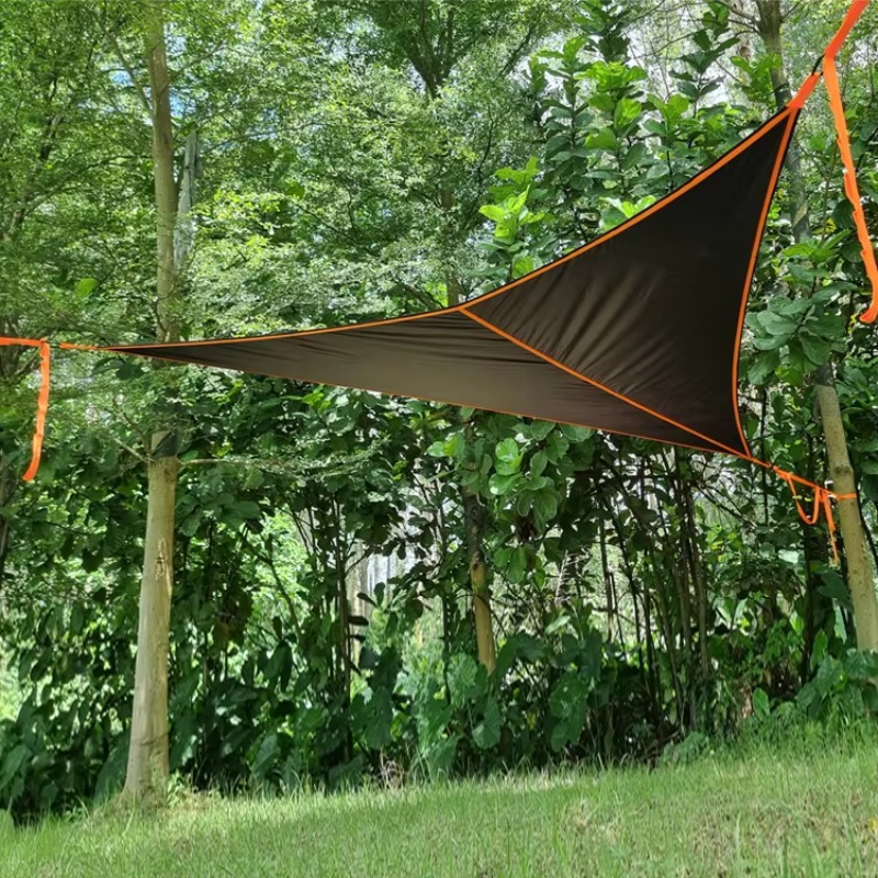 Outdoor Lighting On Trees - Driehoekige hangmat voor buitenkamperen, opvouwbaar, draagbaar,