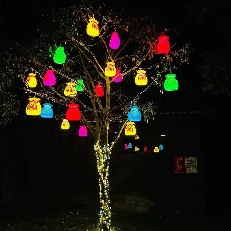 Gelukszaklantaarns, geldzakken - Outdoor Lighting On Trees recensie en prijs