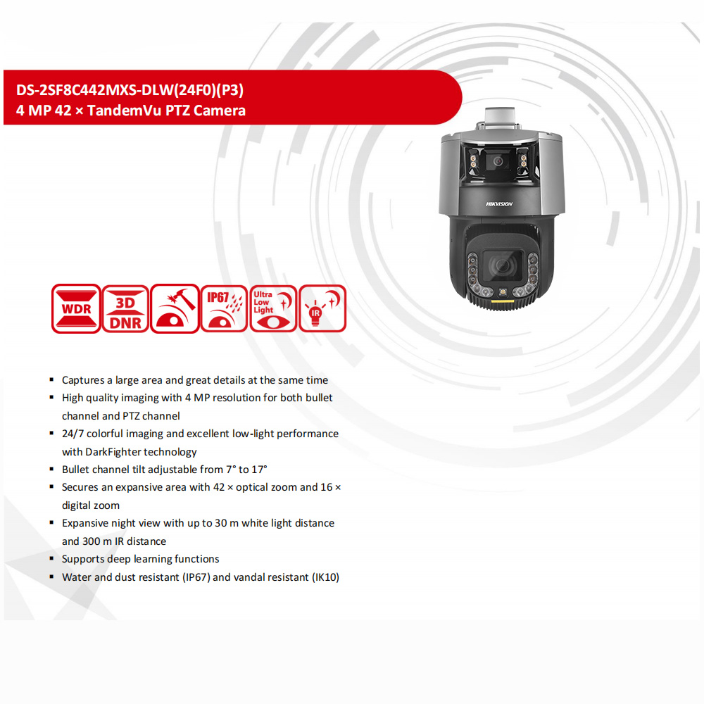 Hikvision PTZ-camera DS-2SF8C4 - Outdoor Lighting No Electricity recensie en prijs