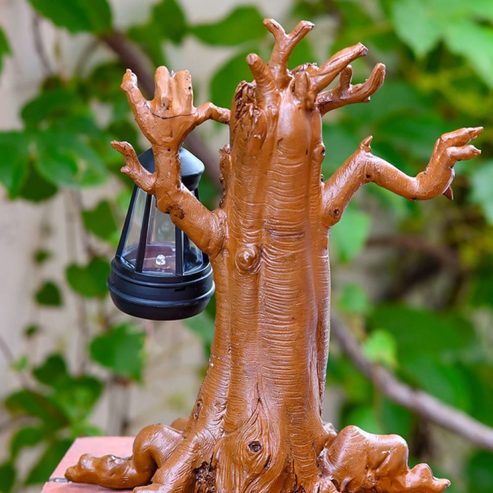 Zonne-harsen boomgeest beeldje - Outdoor Lighting Yard Ideas recensie en prijs