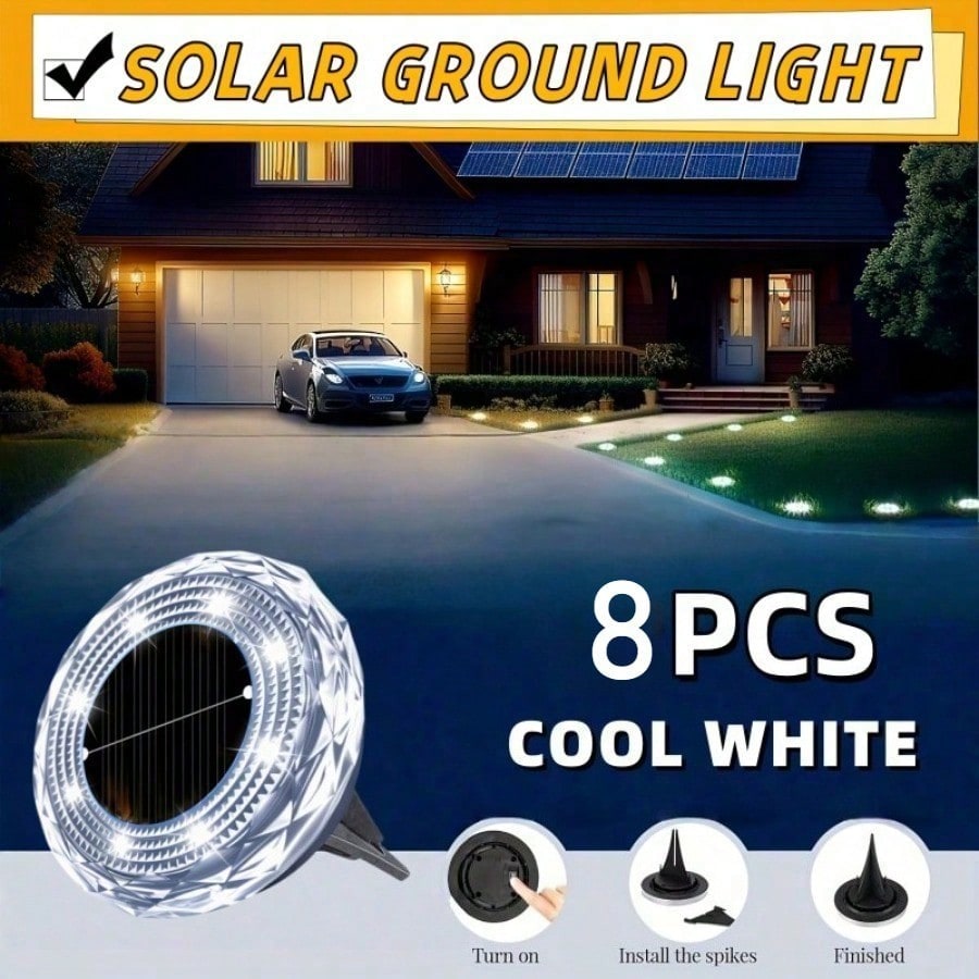 8PC LED-grondlampen voor buite - Outdoor Lighting On Trees recensie en prijs