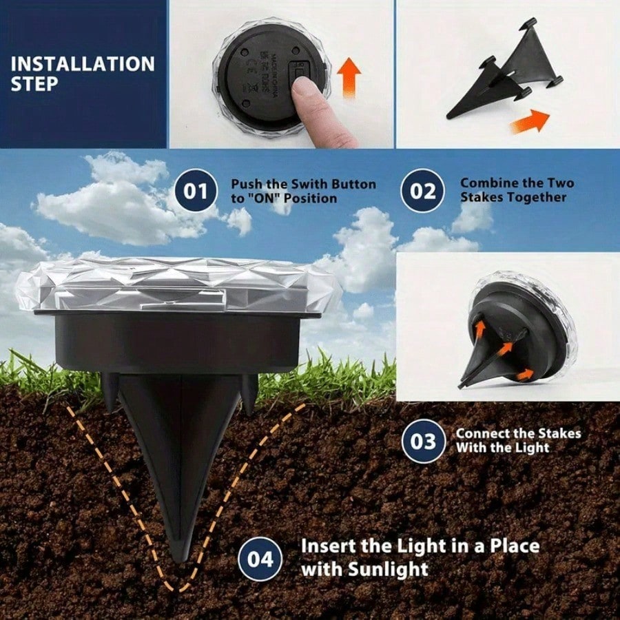 8PC LED-grondlampen voor buite - Outdoor Lighting On Trees recensie en prijs
