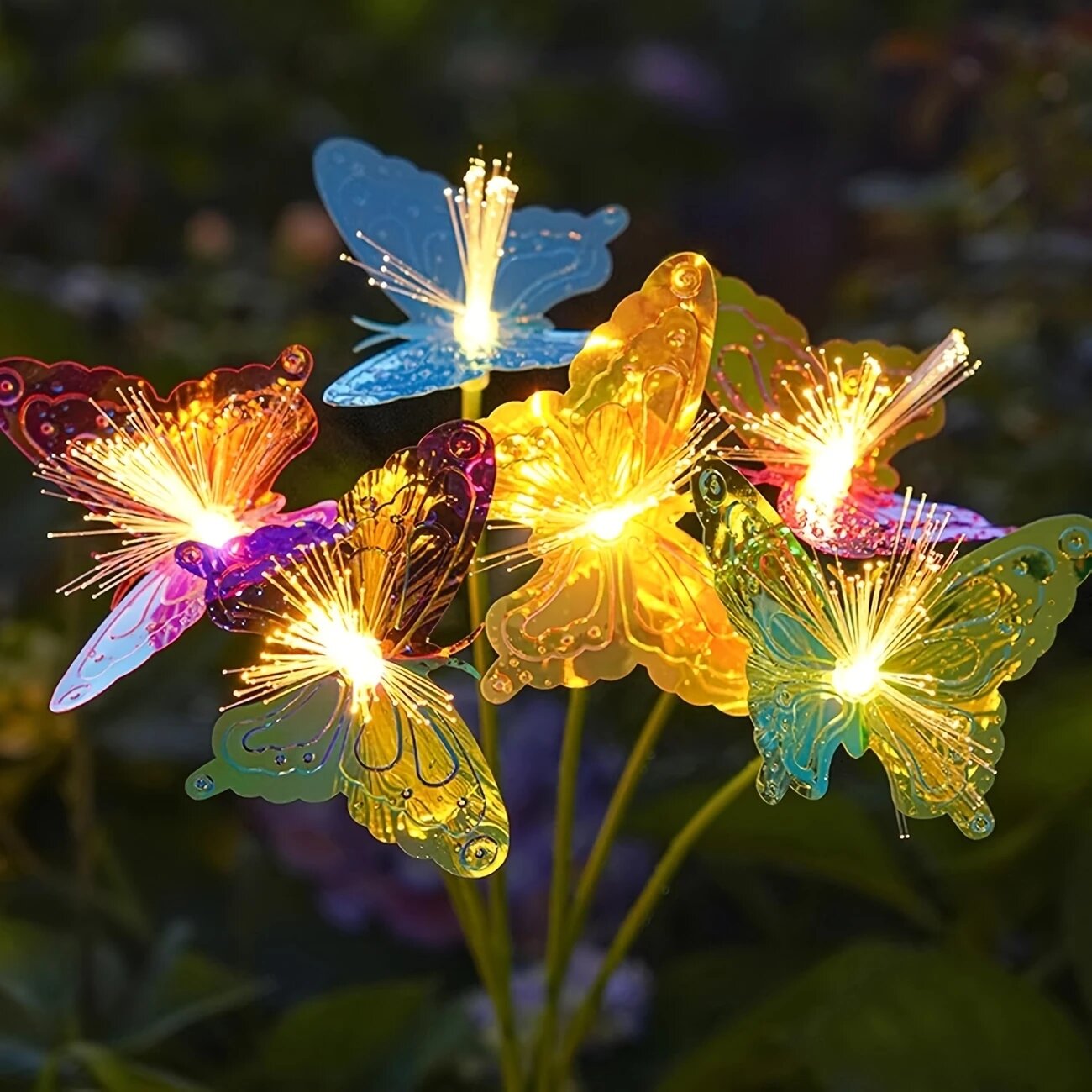 1PC 6-kops LED zonne-glasvezel - Outdoor Lighting Yard Ideas recensie en prijs