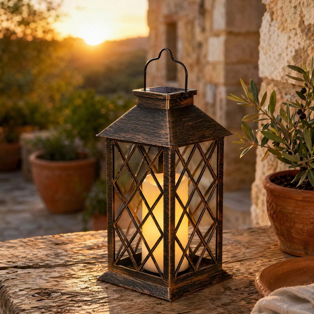 Retro zonnelantaarn, zonne-ene - Outdoor Lighting Decoration recensie en prijs