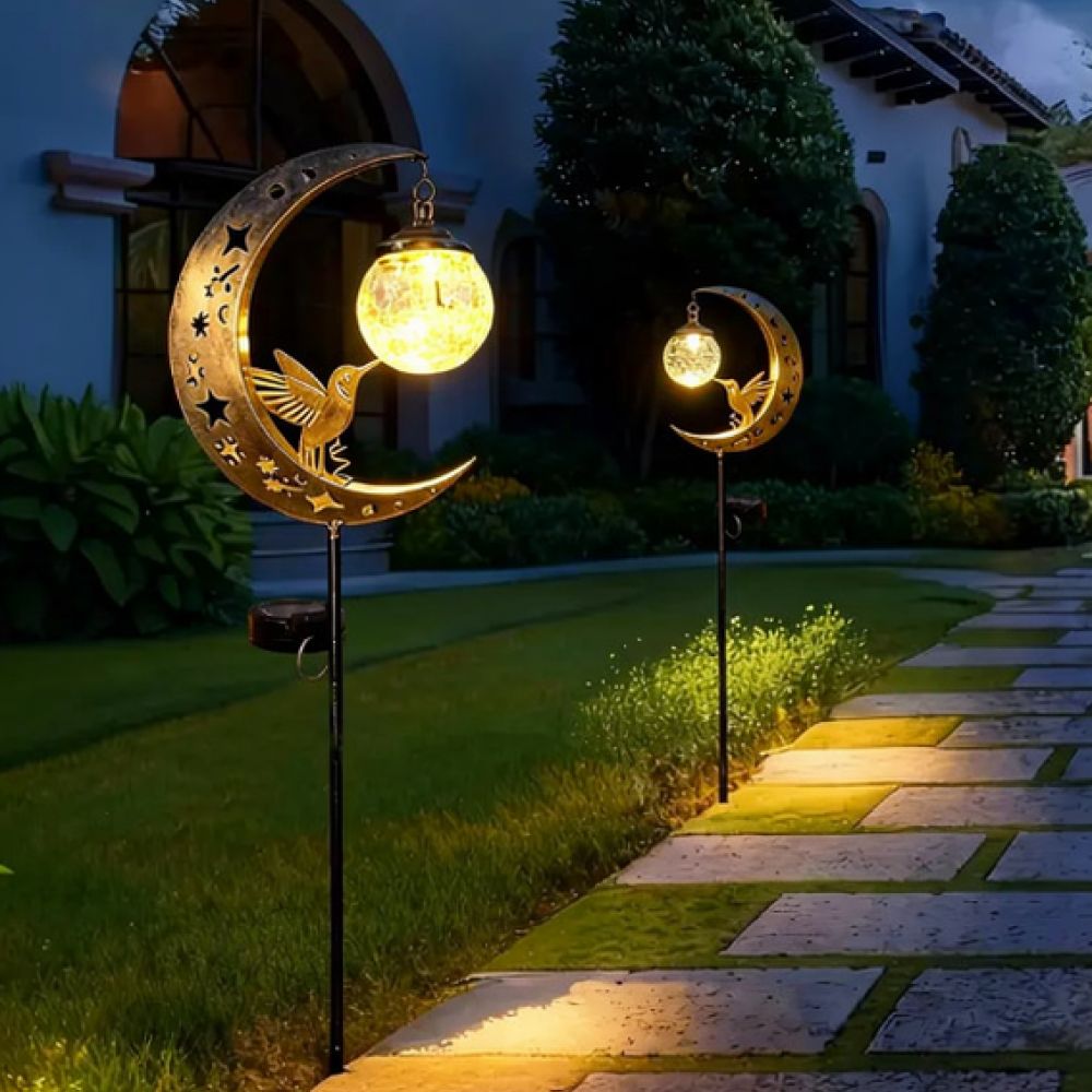 Hummingbird Moon Solar Tuinpaa - Outdoor Lighting Yard Ideas recensie en prijs
