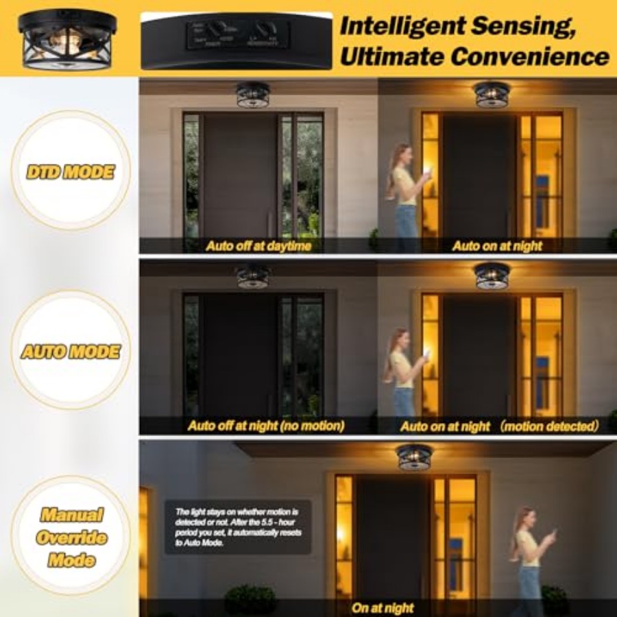 Buitenplafondlamp met beweging - Lighting Fixture Outdoor recensie en prijs