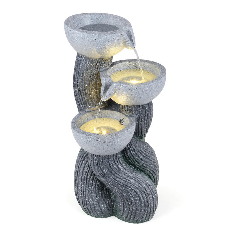 3-laags buitenfontein met LED- - Outdoor Lighting Deck recensie en prijs
