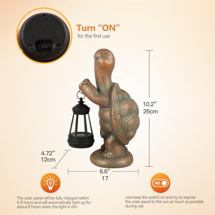 Schildpad tuinbeeld op zonne-e - Outdoor Lighting Japan recensie en prijs