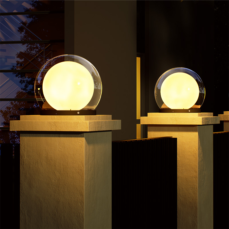 Moderne buitenpostlamp LED 300 - Outdoor Lighting No Electricity recensie en prijs